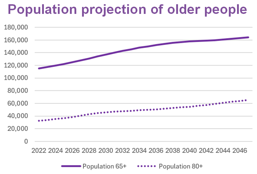 Population projection of older people